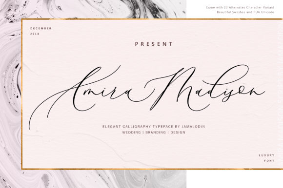 Amira Madison: A Script Font for Creative Crafters
