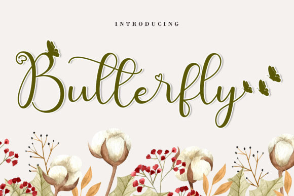 Cute Butterfly Font Review: A Romantic Script for Branding
