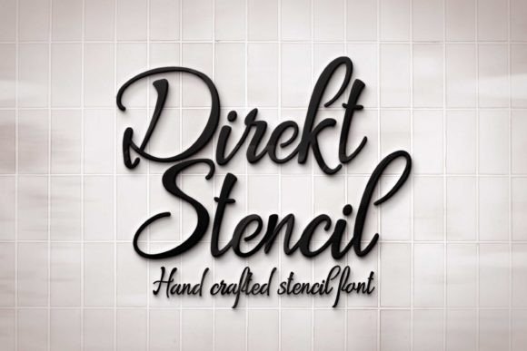 Direkt Stencil: A Script Font with Character and Class