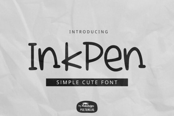 Discover the Charm of InkPen: A Script Font for Crafters and Designers