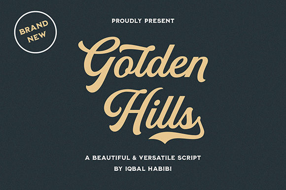 Golden Hills: A Handwritten Font for Editorial Elegance