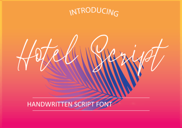 Hotel Script: A Versatile Script Font for Editorial Design