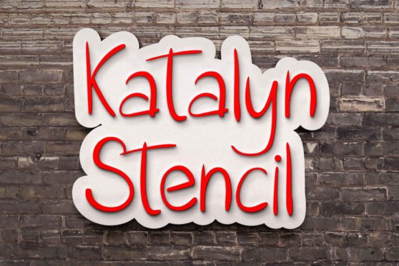 Katalyn Stencil: A Versatile Script Font for Campaign Design