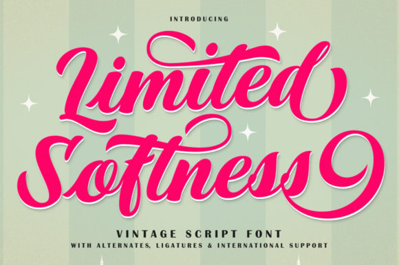 Limited Softness Font: A Delicate Script for Editorial Elegance