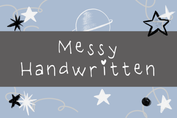 Messy: A Handwritten Font for Creative Crafters