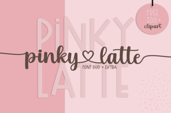Pinky Latte: A Delicate Script for Branding Magic
