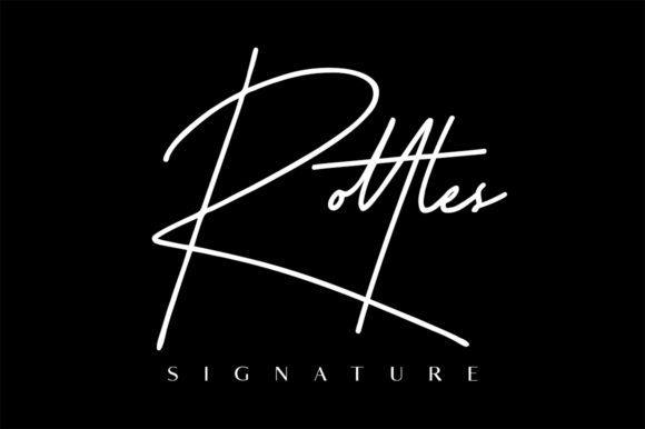 Rottles Signature: A Font That Speaks