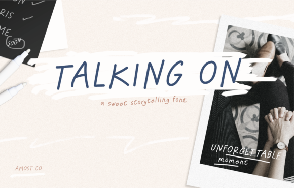Talking on: A Handwritten Font for Editorial Expression