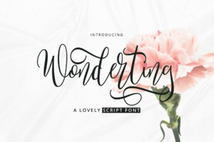 Wonderting Script: A Beautiful Font for Handmade Creators